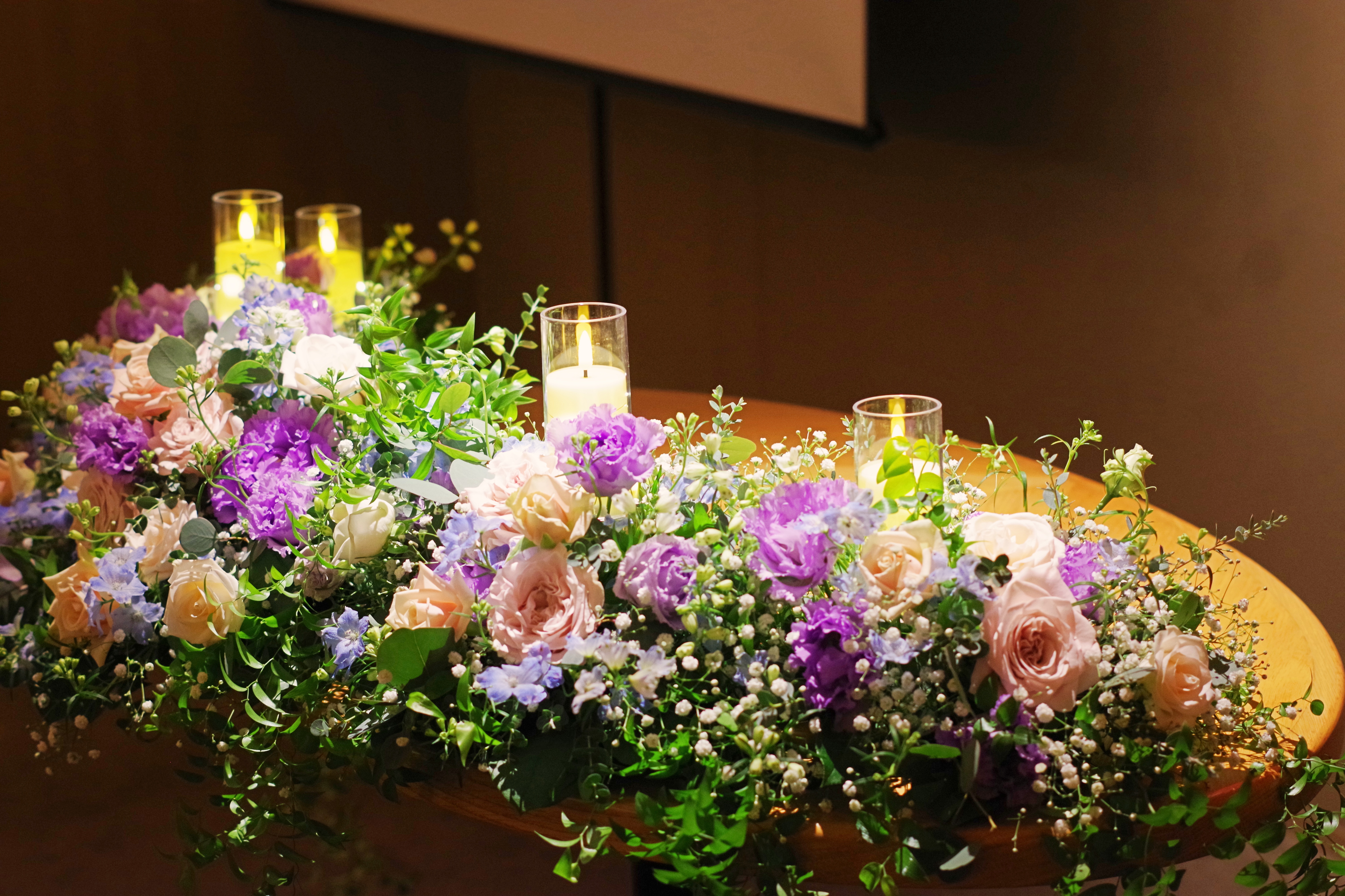 会場装花＜披露宴会場装飾＞ | Atelier Lianamana